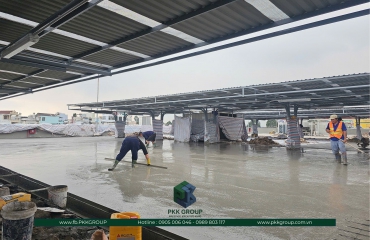 Cập nhật tiến độ dự án Trung tâm Thương mại – Siêu thị GO! Hoàn thành đổ bê tông sàn tầng thượng