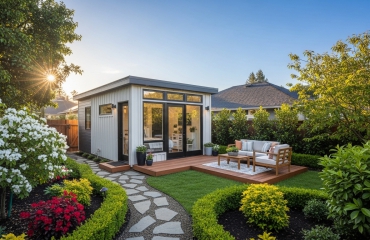 Thiết Kế – Nhà Lắp Ghép Hiện Đại Cảnh Đẹp