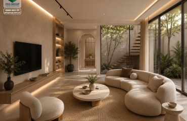 Thiết kế nội thất Modern Japandi – Không gian sống chuẩn Resort Living | PKK GROUP