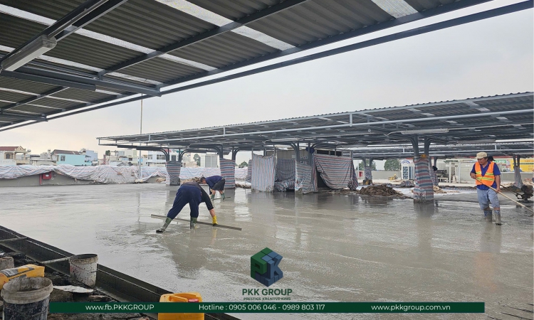 Cập nhật tiến độ dự án Trung tâm Thương mại – Siêu thị GO! Hoàn thành đổ bê tông sàn tầng thượng