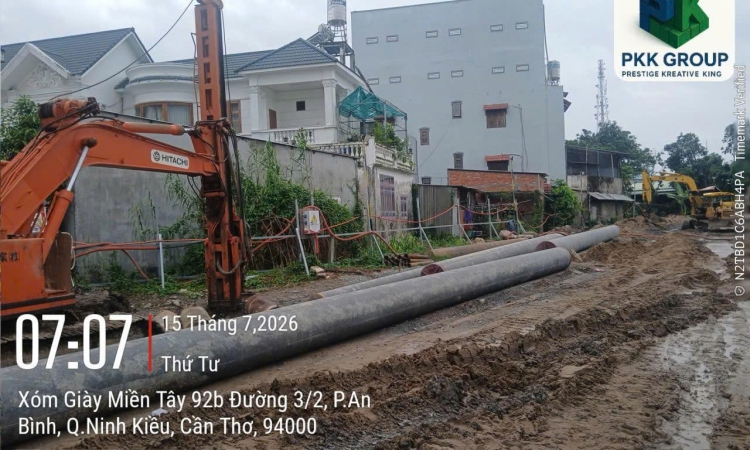 Cập nhật tiến độ ép cọc D600 dự án Cara Legend | PKK GROUP