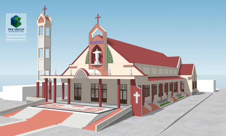 [Mẫu Thiết Kế] Chốt Thiết Kế Nhà Thờ Triệu Phong