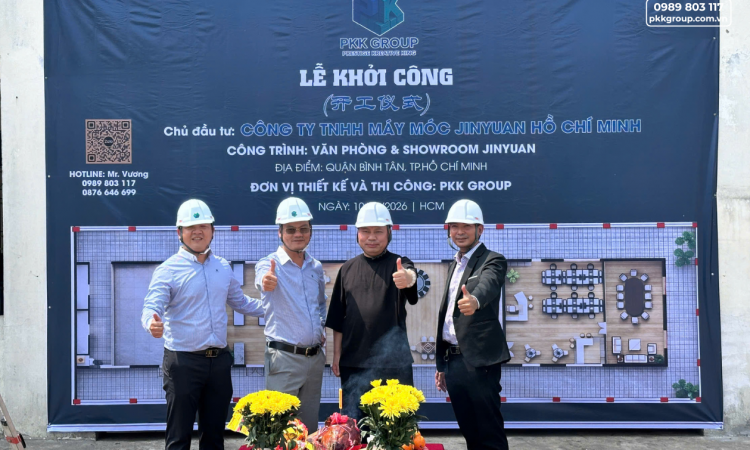 Lễ khởi công cải tạo Showroom JINYUAN | Thiết kế & thi công PKK GROUP