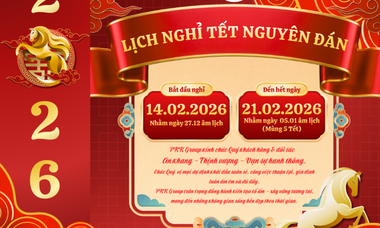 Thông báo lịch nghỉ Tết Nguyên Đán 2026